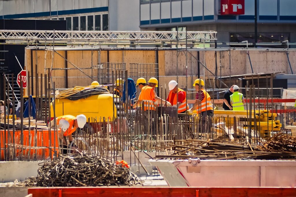 building, construction site, to build